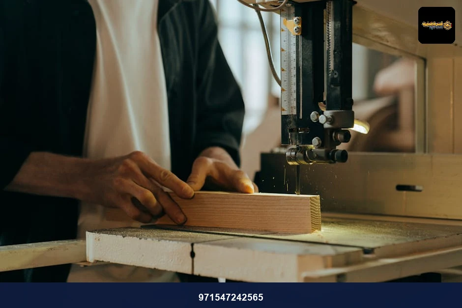 A craftsman skillfully working with wood in an indoor workshop setting. A craftsman skillfully working with wood in an indoor workshop setting.
