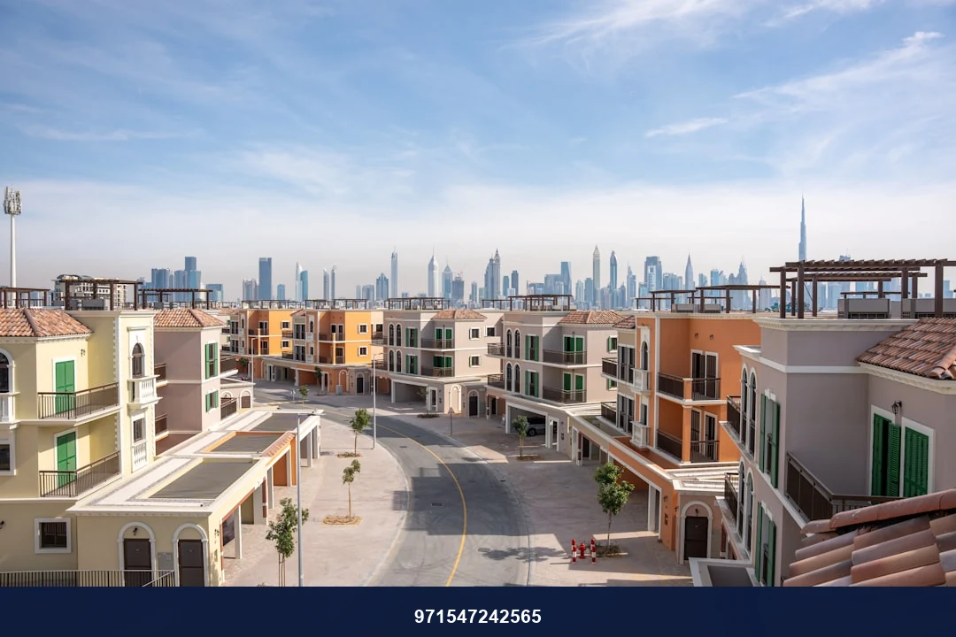 A beautiful cityscape with buildings and streets.